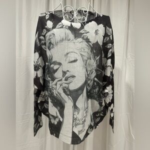 Marilyn Monroe Knit Floral Sweater